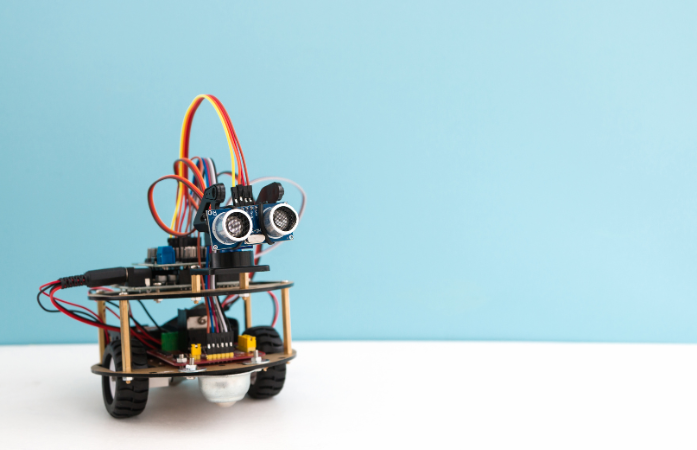  robot sitting on a table